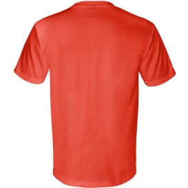 Bayside 3015 Union-Made Short Sleeve T-Shirt with a Pocket - Orange