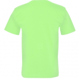 Bayside 5070 USA-Made Short Sleeve T-Shirt With a Pocket - Lime Green