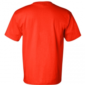 Bayside 7100 USA-Made Short Sleeve T-Shirt with a Pocket - Orange