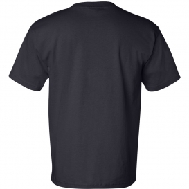 Bayside 7100 USA-Made Short Sleeve T-Shirt with a Pocket - Navy