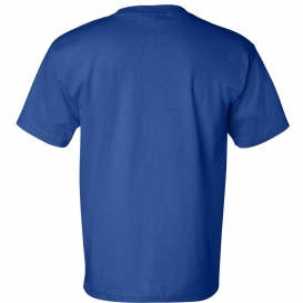 Bayside 7100 USA-Made Short Sleeve T-Shirt with a Pocket - Royal Blue