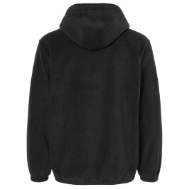 Burnside 3600 Polar Fleece Quarter-Zip Scuba Hooded Pullover - Black