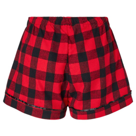 Boxercraft BW6501 Women\'s Flannel Shorts - Red/Black Buffalo