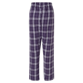 Boxercraft BW6620 Women's Haley Flannel Pants - Purple/White