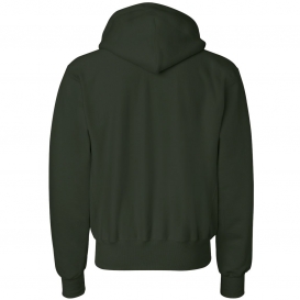 Champion S101 Reverse Weave Hooded Pullover Sweatshirt - Dark Green