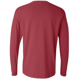 Comfort Colors 6014 Garment-Dyed Heavyweight Long Sleeve T-Shirt - Crimson