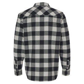 Independent Trading Co. EXP50F Flannel Shirt - Grey Heather/Black