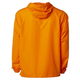 Independent Trading Co. EXP54LWZ Water Resistant Lightweight Windbreaker- Safety Orange
