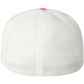 Flexfit 6511 Trucker Cap - Pink/White