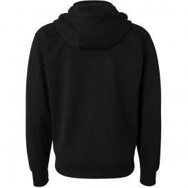 Independent Trading Co. EXP80PTZ Poly-Tech Hooded Full-Zip Hooded Sweatshirt - Black