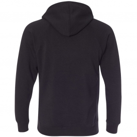Independent Trading Co. PRM33SBP Unisex Special Blend Raglan Hooded Sweatshirt - Black