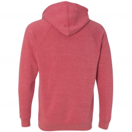 Independent Trading Co. PRM33SBP Unisex Special Blend Raglan Hooded Sweatshirt - Pomegranate