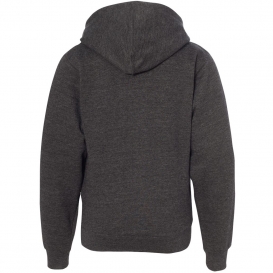 Independent Trading Co. SS4001YZ Youth Midweight Full-Zip Hooded Sweatshirt - Charcoal Heather