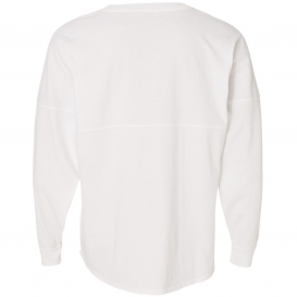 J. America 8229 Unisex Game Day Jersey Long Sleeve T-Shirt - White