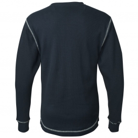 J. America 8238 Vintage Thermal Long Sleeve T-Shirt - Vintage Navy/Vintage White