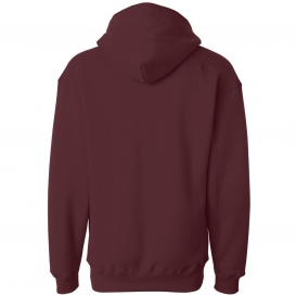 J. America 8830 Sport Lace Hooded Sweatshirt - Maroon