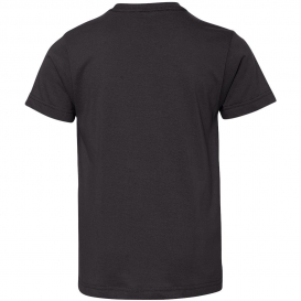 LAT 6101 Youth Fine Jersey T-Shirt - Black
