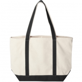 Liberty Bags 8872 X-Large Boater Tote - Natural/Black