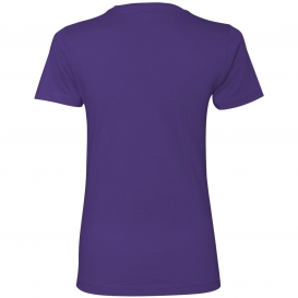 Next Level 3900 Women\'s Cotton Short Sleeve Boyfriend Crew - Purple Rush