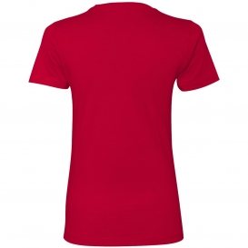 Next Level 3900 Women\'s Cotton Short Sleeve Boyfriend Crew - Red