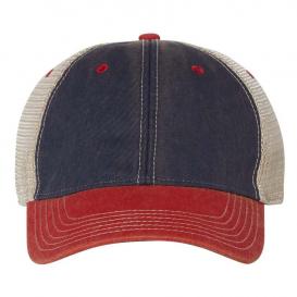 Legacy OFA Old Favorite Trucker Cap - Navy/Scarlet Red/Khaki