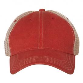 Legacy OFA Old Favorite Trucker Cap - Scarlet Red/Khaki