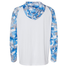 Paragon 240 Tortuga Extreme Performance Hooded T-Shirt - White/Blue Mist Camo