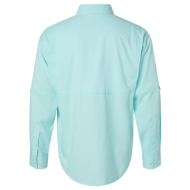 Paragon 702 Kitty Hawk Performance Long Sleeve Fishing Shirt - Aqua Blue