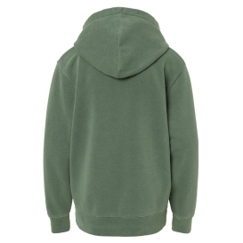 Independent Trading Co. PRM1500Y Youth Midweight Pigment-Dyed Hooded Sweatshirt - Pigment Alpine Green
