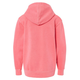 Independent Trading Co. PRM1500Y Youth Midweight Pigment-Dyed Hooded Sweatshirt - Pigment Pink