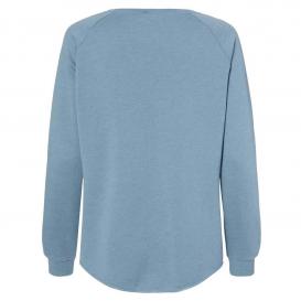 Independent Trading Co. PRM2000 Women\'s California Wave Wash Crewneck Sweatshirt - Misty Blue