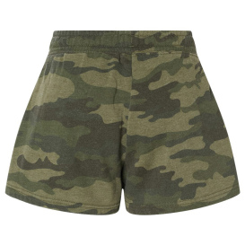 Independent Trading Co. PRM20SRT Women\'s Lightweight California Wave Wash Sweatshorts - Forest Camo Heather