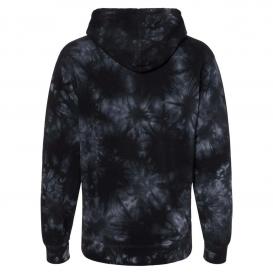 Independent Trading Co. PRM4500TD Midweight Tie-Dye Hooded Sweatshirt - Tie Dye Black