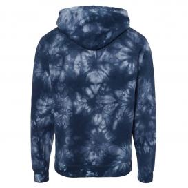 Independent Trading Co. PRM4500TD Midweight Tie-Dye Hooded Sweatshirt - Tie Dye Navy
