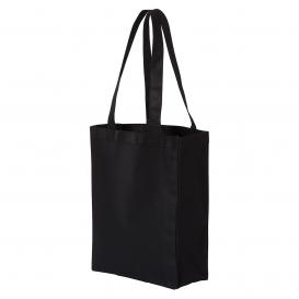 Q-Tees Q1000 12L Gussetted Shopping Bag - Black