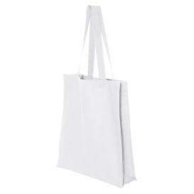 Q-Tees Q125300 14L Shopping Bag - White