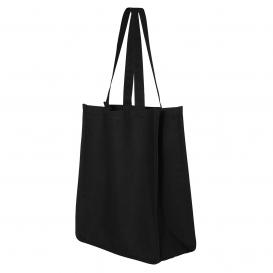 Q-Tees Q125400 27L Jumbo Shopping Bag - Black