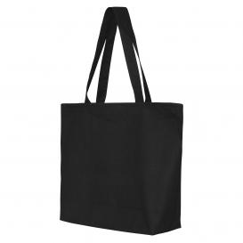 Q-Tees Q611 25L Zippered Tote - Black