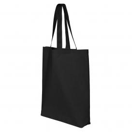 Q-Tees QTBG 12L Economical Tote - Black