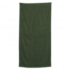 Q-Tees QV3060 Velour Beach Towel - Forest