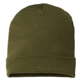 Cap America RK12 USA-Made Patriotic Cuffed Beanie - Olive/Khaki USA