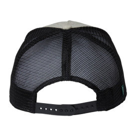 Legacy ROADIE Five-Panel Trucker Cap - Heather Tan/Black