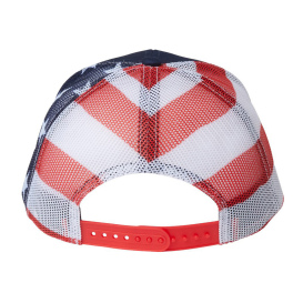 Kati S700M Printed Mesh Trucker Cap - Navy/USA Flag