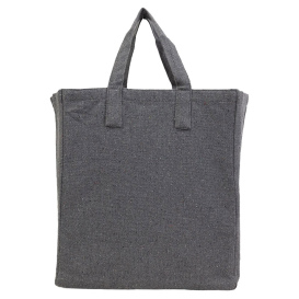 Q-Tees S900 Sustainable Grocery Bag - Dark Grey