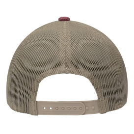 Sportsman SP1650 Modern Six-Panel Trucker Fit Cap - X Hatch Red/Khaki