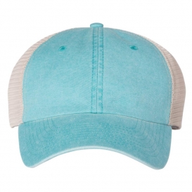 Sportsman SP510 Pigment-Dyed Trucker Cap - Aqua/Stone