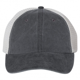 Sportsman SP510 Pigment-Dyed Trucker Cap - Black/Stone