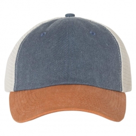 Sportsman SP510 Pigment-Dyed Trucker Cap - Navy/Texas/Stone