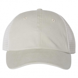 Sportsman SP510 Pigment-Dyed Trucker Cap - Stone/Stone