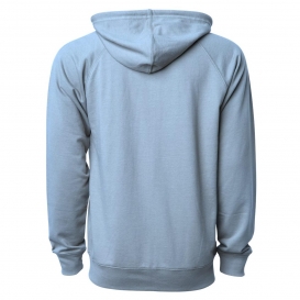 Independent Trading Co. SS1000Z Unisex Lightweight Loopback Terry Zip Hood - Misty Blue